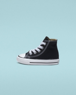 Converse Chuck Taylor All Star Fiu Magasszárú Fekete | HMOYGLF-HU